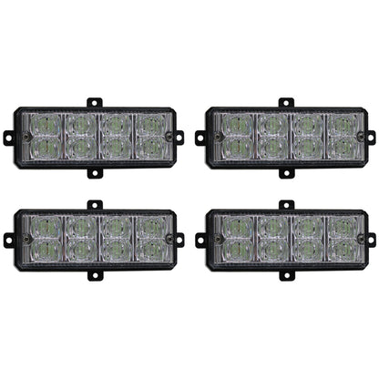 (4) LED Grille Strobe Light Kit (Blue)